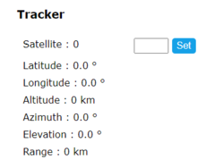 Tracker on the Dashboard